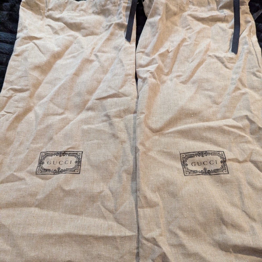 Gucci Tan Logo Dust Bags